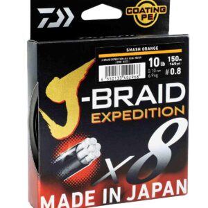 Daiwa J Braid Expedition X8 150m - Orange