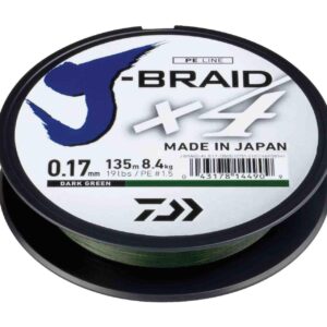 Daiwa J Braid X4 135m - Dark Green