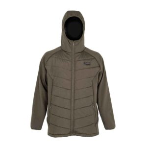 Avid Thermite Hybrid Jacket - Padded Core & Softshell Arms for Carp Fishing