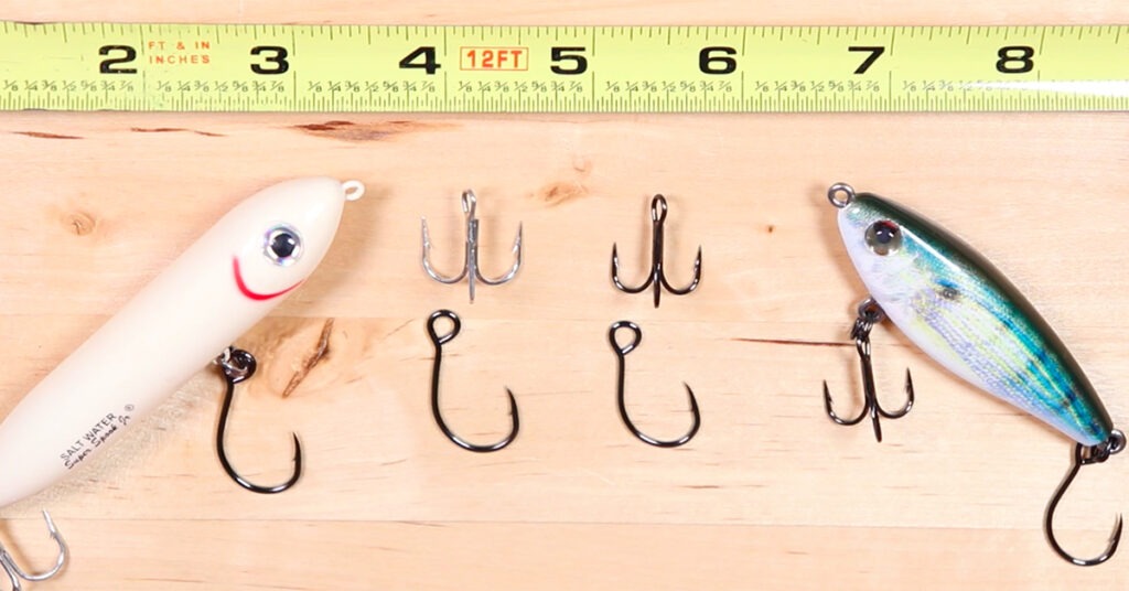 treble to single hooks