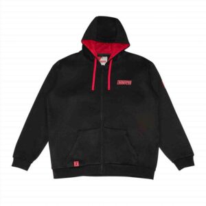 Tronixpro Classic Zip up Hoodie - Black/Red