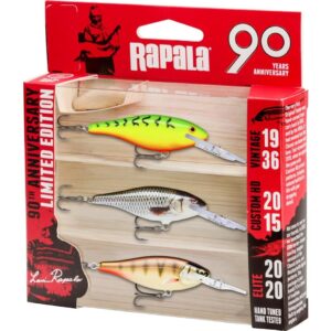 Rapala R90 90 Years Lure Kit - Shad Rap Mid Bright