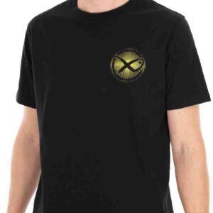 Matrix Large Fade Logo T-Shirt - Black/Lime