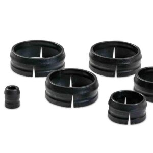 Guru Pole Nose Cone Set Black No 2-8 x7pcs