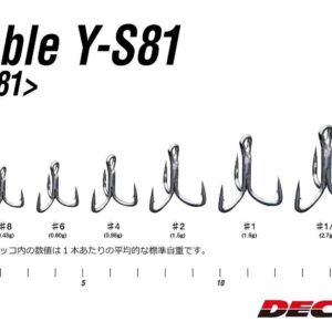 Decoy Treble Y-S81 - Size 1/0