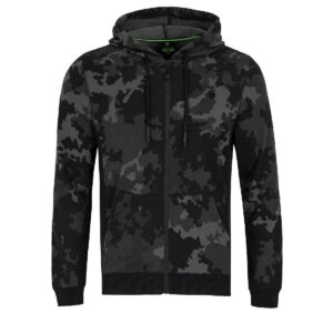 Korda Zip Hoodie - Black Kamo