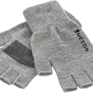 Westin Merino Wool Half Gloves - Light Grey Melange