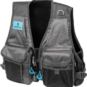 Westin W4 HD Fishing Vest 2 Boxes - Titanium Grey - One Size