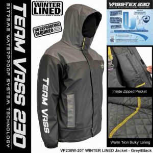 Team Vass 230 Winter Lined Jacket - Grey/Black
