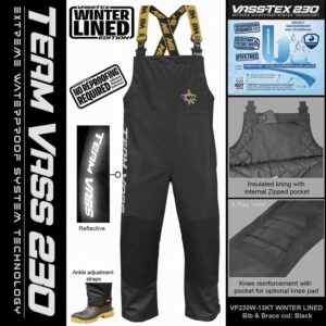 Team Vass 230 Winter Lined Bib & Brace - Black