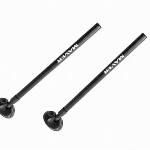 Maver Signature Telescopic Round Legs (Pair) 30mm Black Anodised