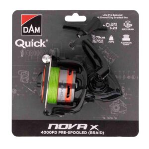 DAM Quick Nova X with Braided Line Card 2500FD 0.15mm